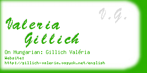 valeria gillich business card